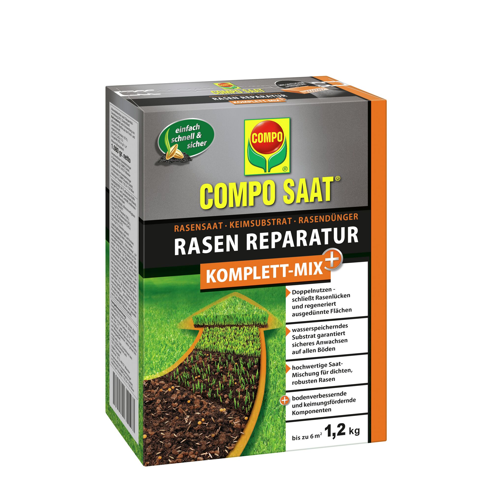 COMPO SAAT Rasenreparatur Komplett-Mix 1,2 kg