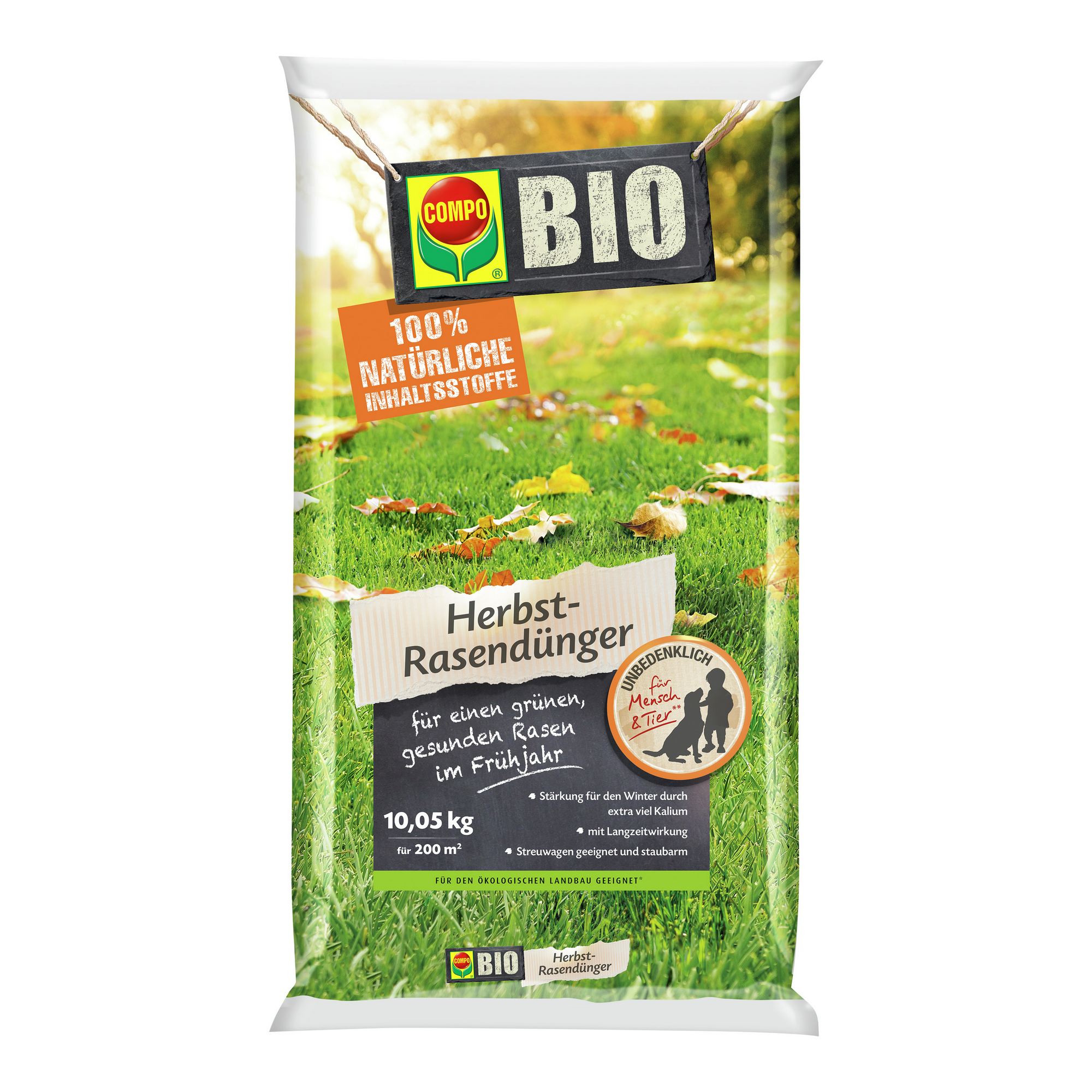 Bio Herbst-Rasendünger 10,05 kg für ca. 200 m² + product picture