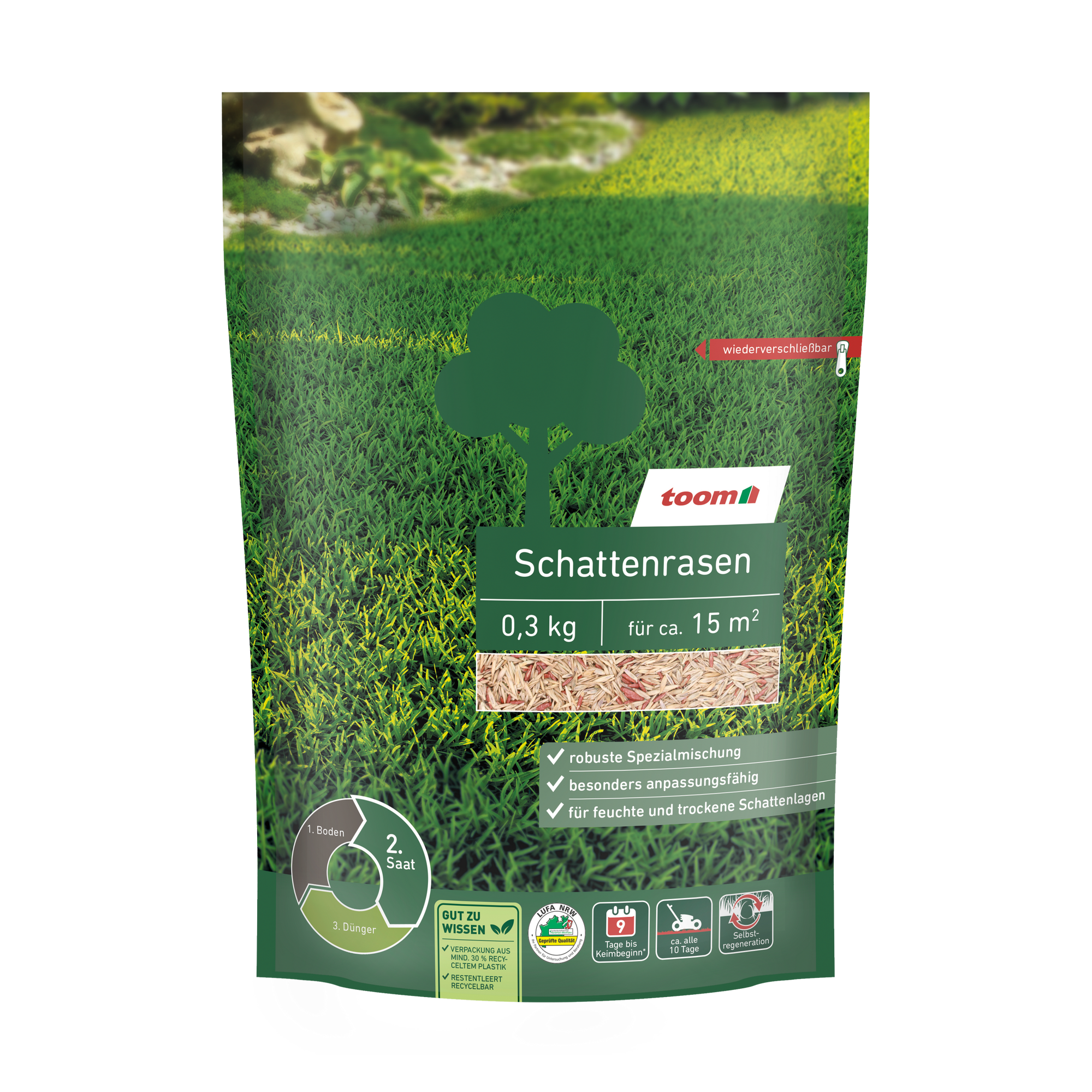 Schattenrasen 0,3 kg für ca.15 m² + product picture