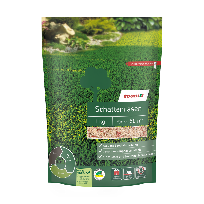 Rasensamen für schattige Flächen