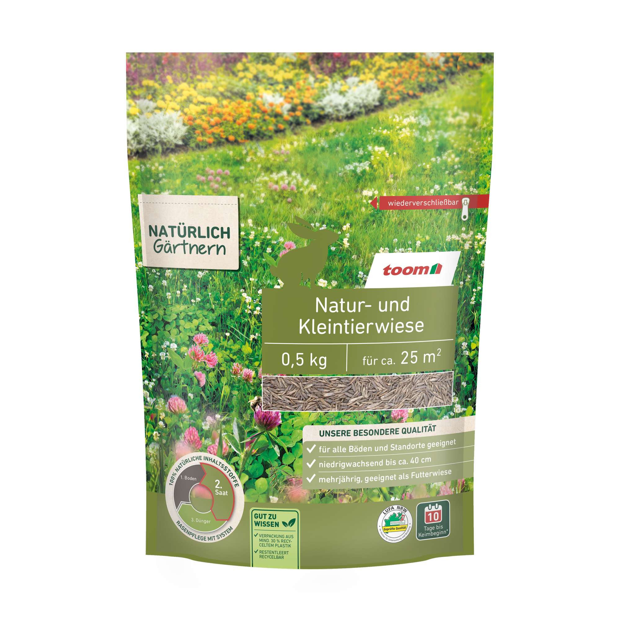 Natur- und Kleintierewiesensaat 0,5 kg niedrigwachsend + product picture