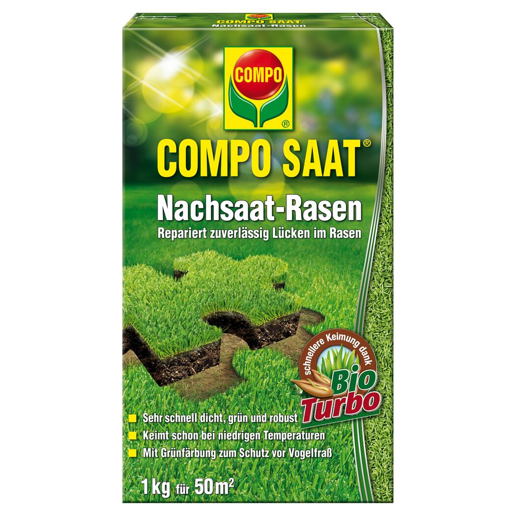 COMPO SAAT Nachsaat-Rasen 1 kg für 50 m²