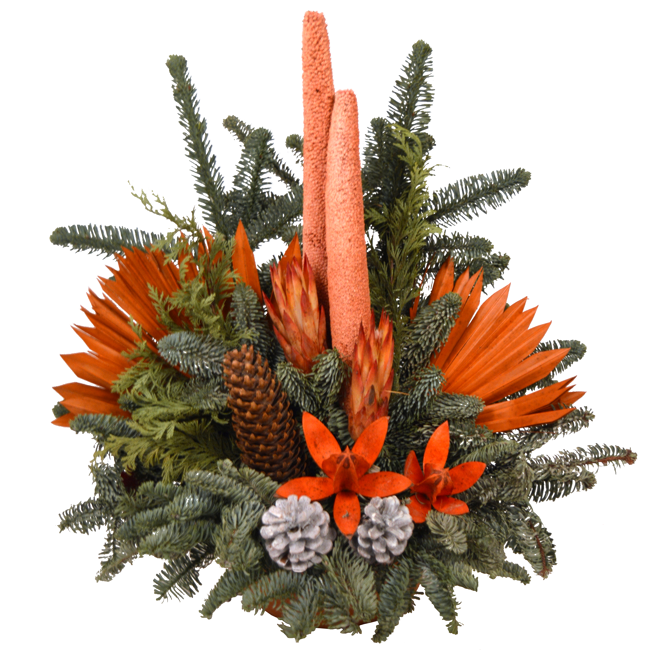 Bild von Grabschale orange 50 x 40 cm