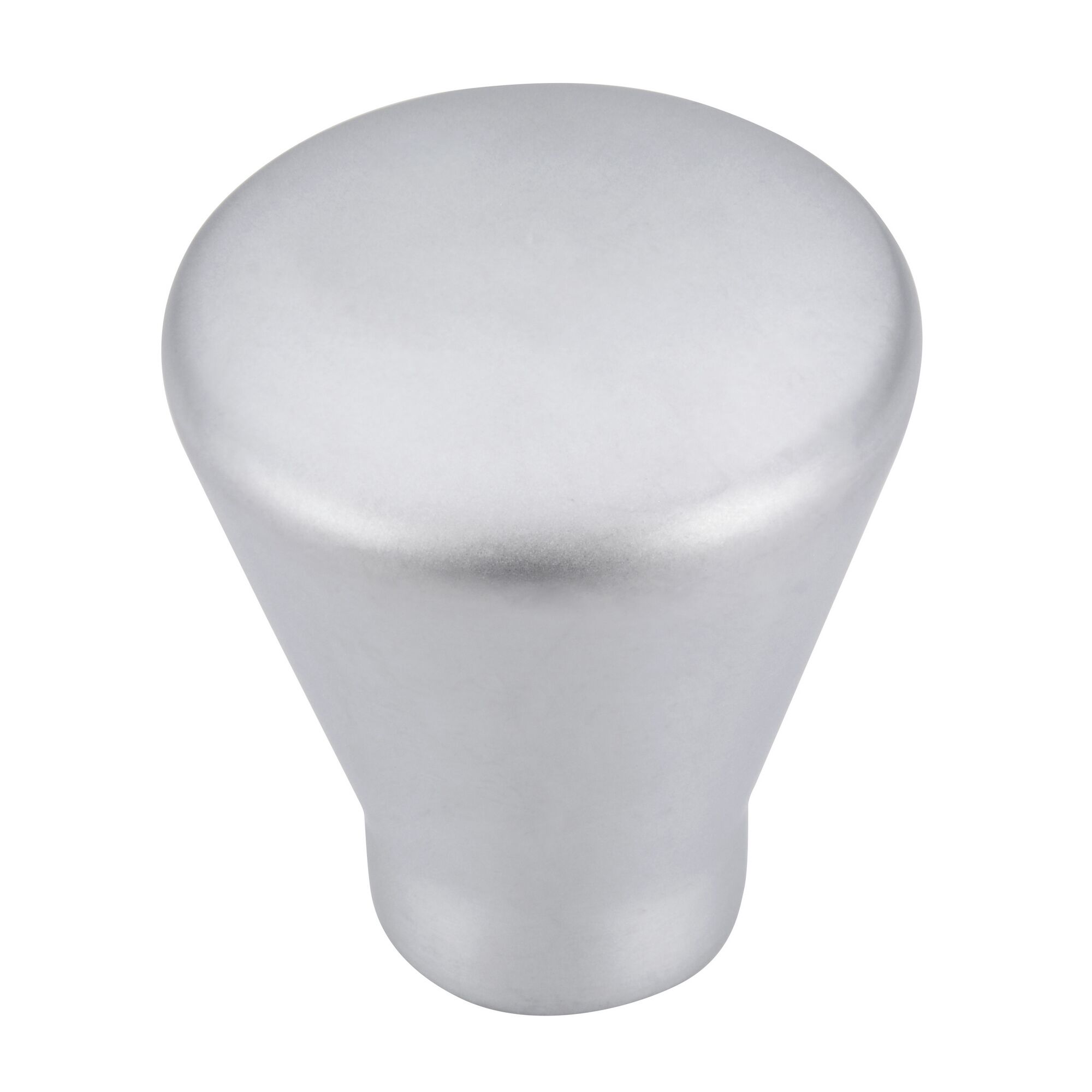 Runder Möbelknopf, Chrom matt