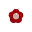Verkleinertes Bild von Möbelknopf Blüte rot Ø 34 mm