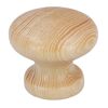 Runder, heller Holzknopf