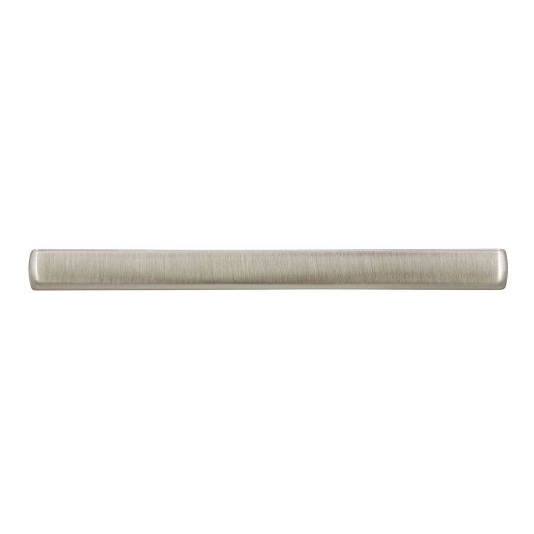 Metallgriff, rechteckig, vernickelt, fein geschliffen
