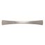 Metallgriff, vernickelt, fein geschliffen