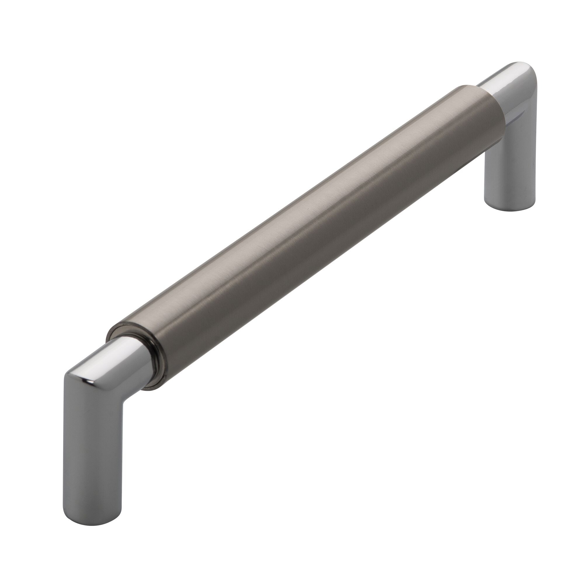 Türgriff mit Zylindergriff und vernickeltem Knauf