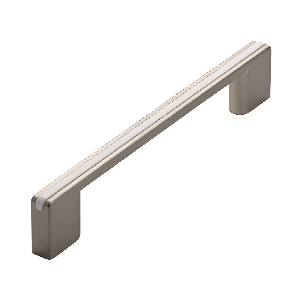 Metallgriff mit weißer Einlage