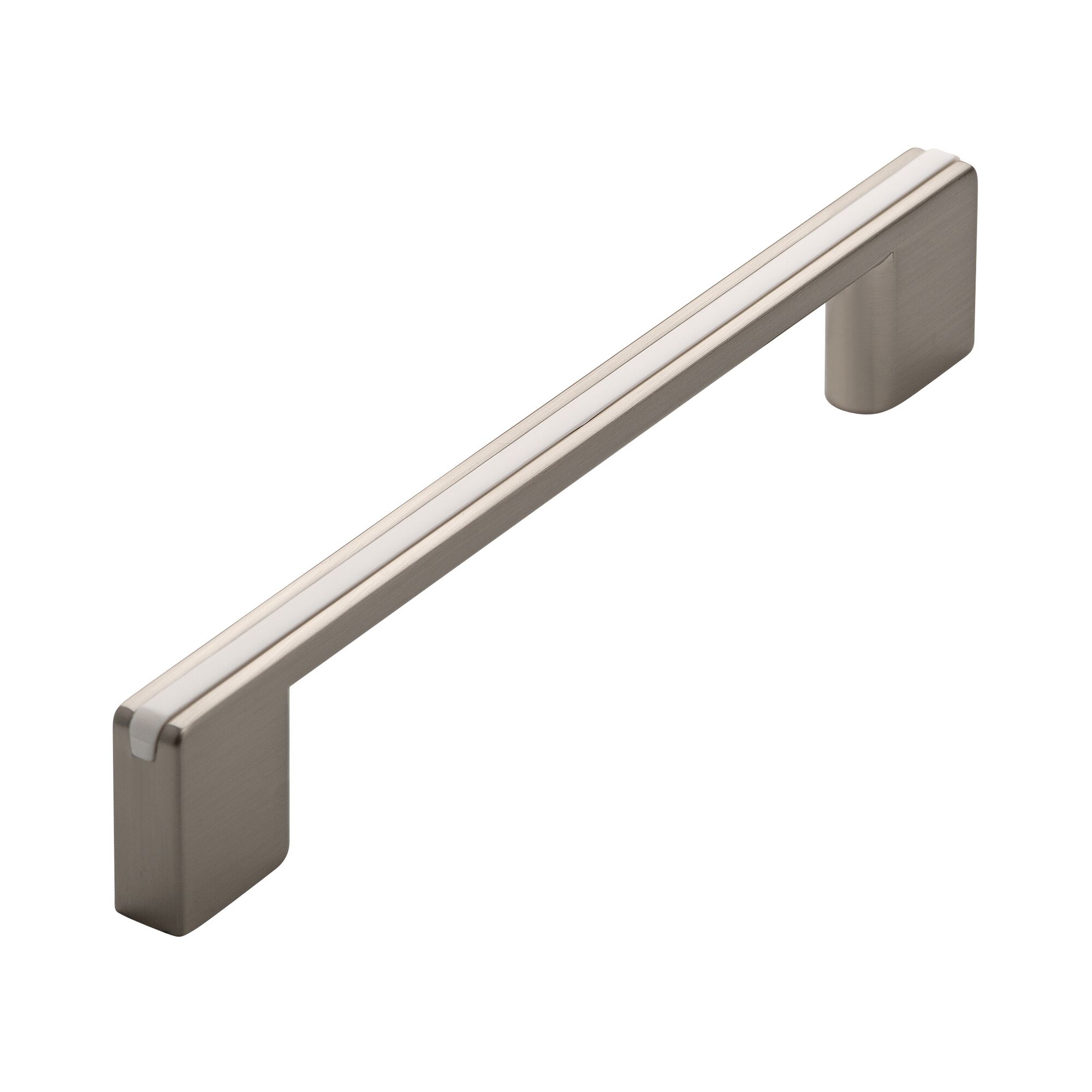 Metallgriff mit weißer Einlage