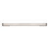 Metallgriff, vernickelt, fein geschliffen