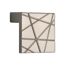 Türklinke aus Metall mit geometrischem Muster