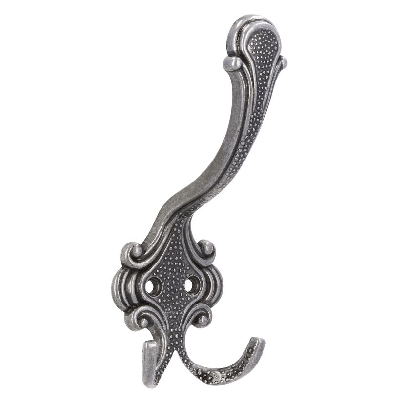Doppelhaken aus Metall, eisenfarbig