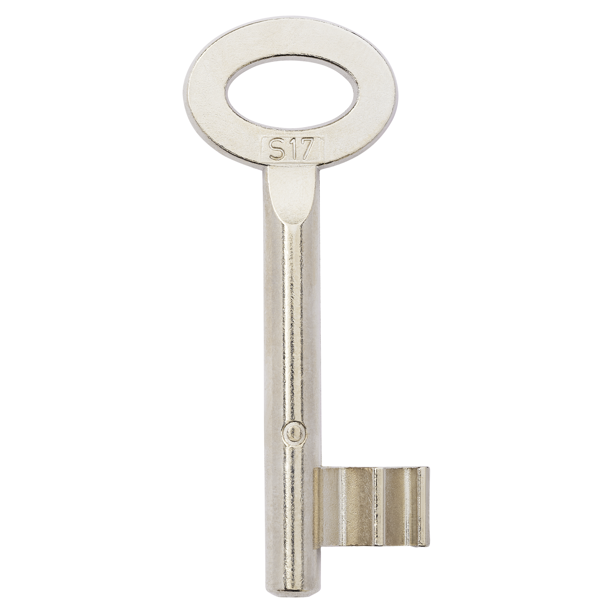 Silberner Buntbart Schlüsselrohling S17