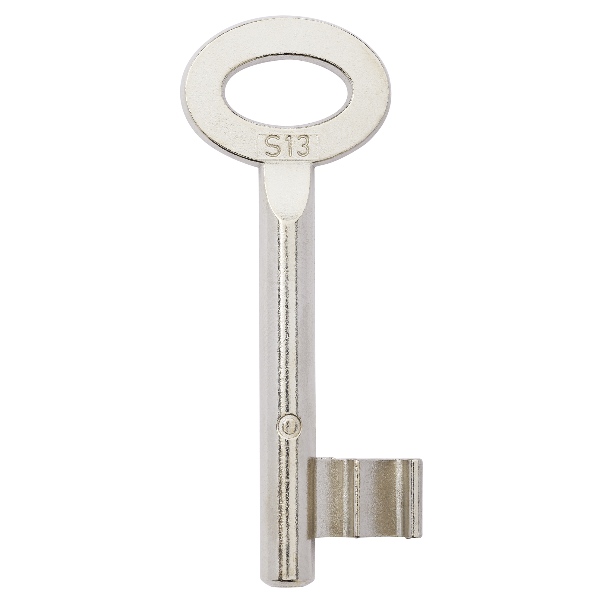 Silberner Buntbartschlüsselrohling S13