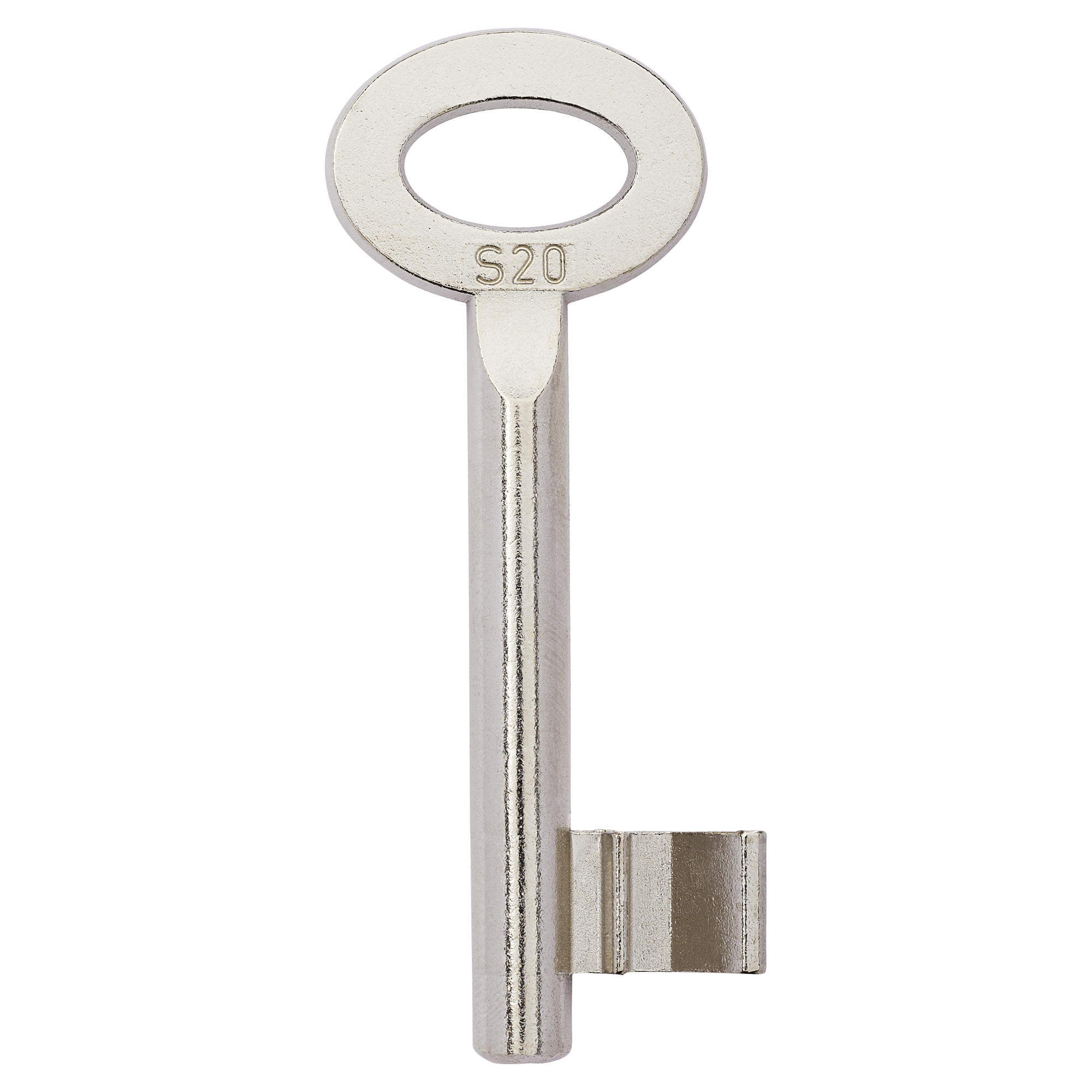 Silberner Buntbartschlüsselrohling S20