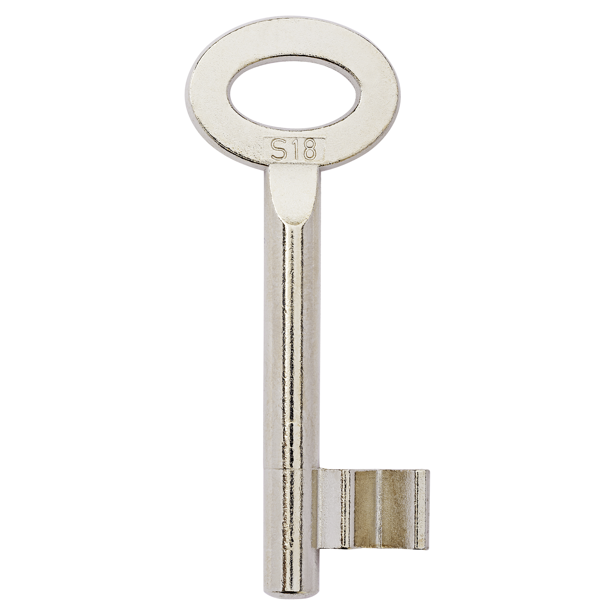 Silberner Buntbart Schlüsselrohling S18