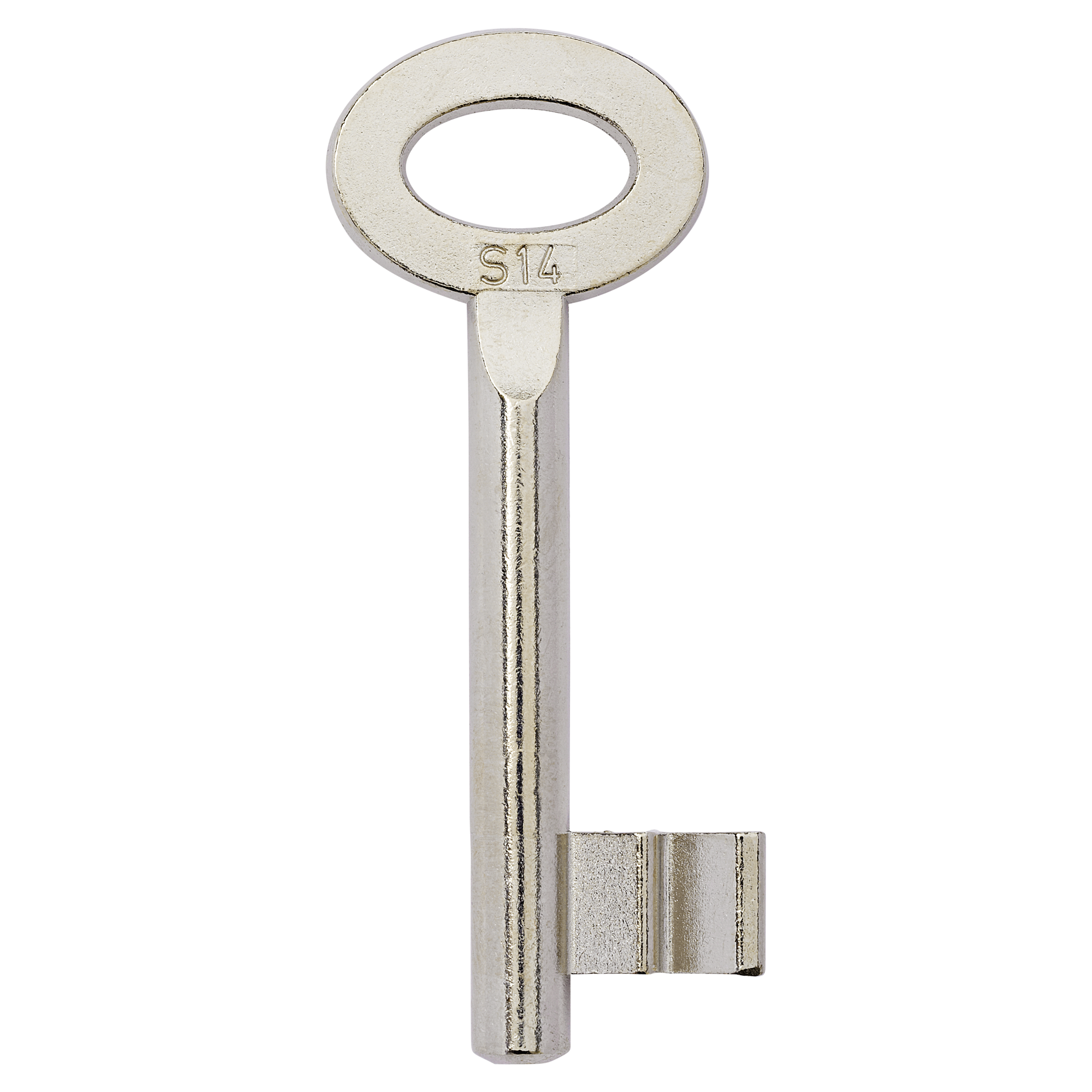 Silberner Buntbart Schlüsselrohling S14