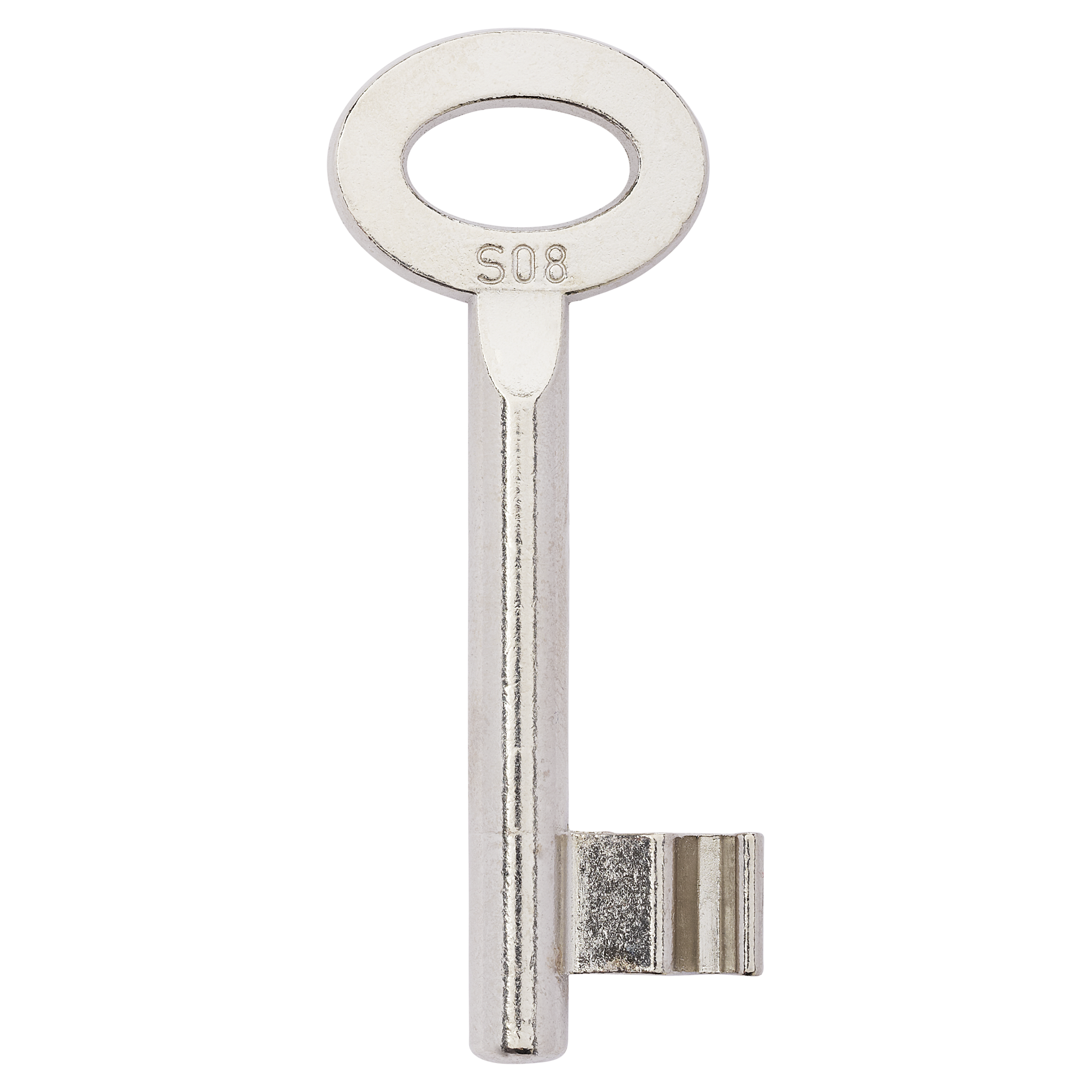 Silberner Buntbart Schlüsselrohling