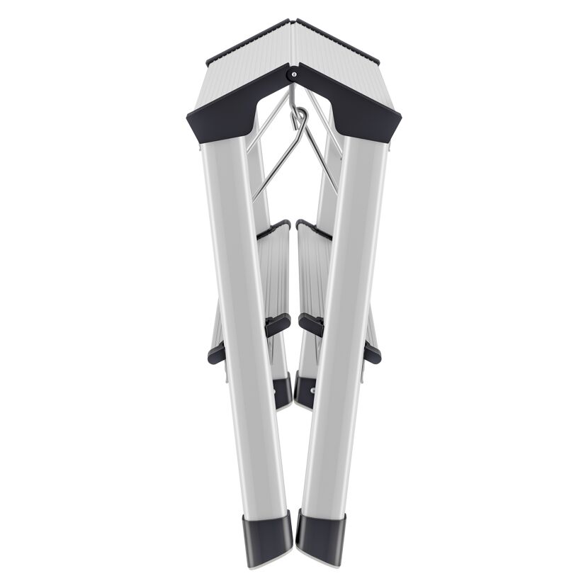Alu-Trittleiter L90 Step-ke zusammengeklappt
