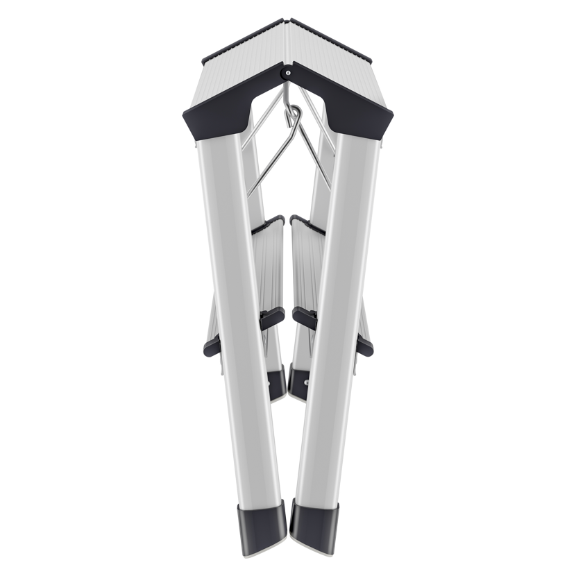 Alu-Trittleiter L90 Step-ke zusammengeklappt