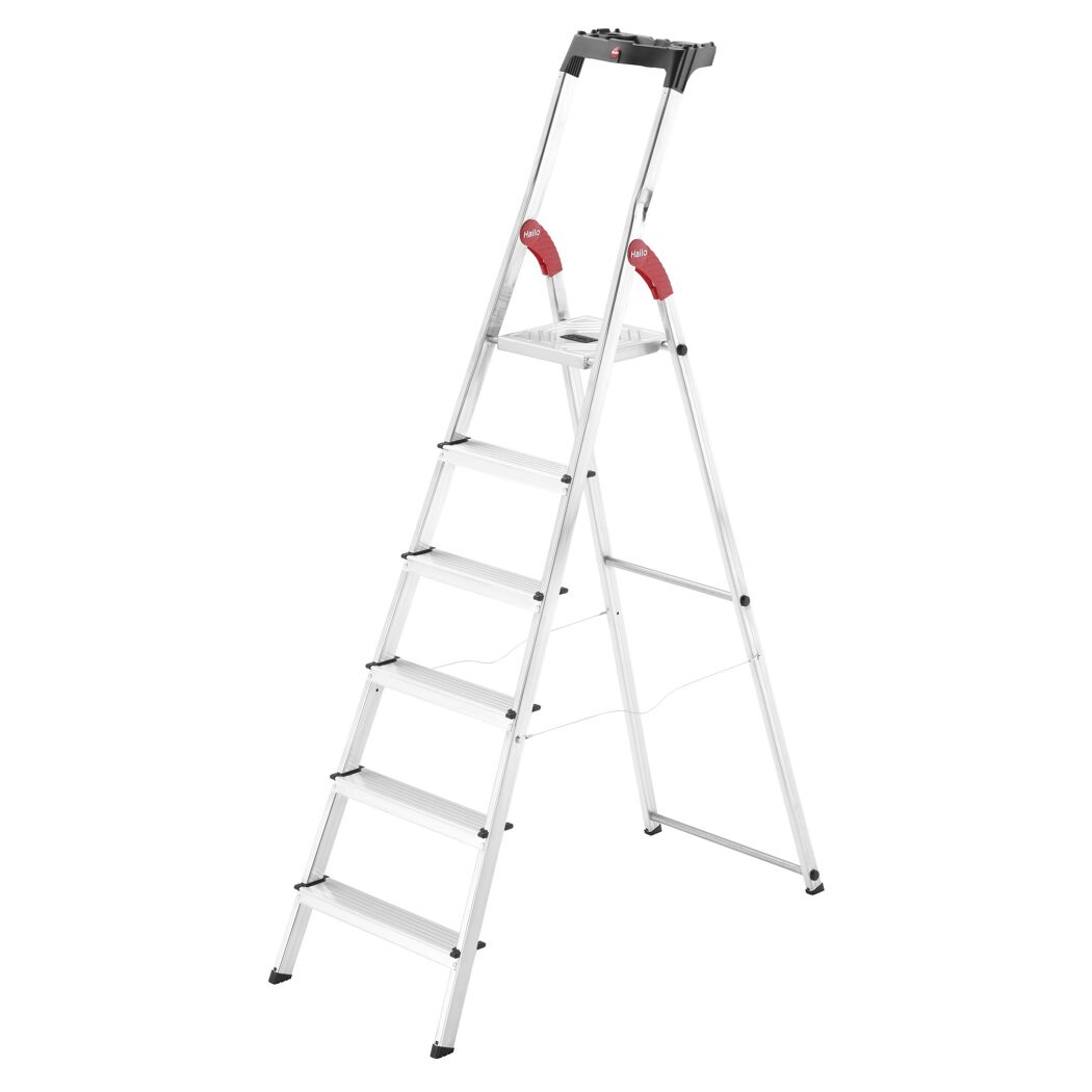 Haushaltsleiter Hailo L60, Alu, 6 Stufen