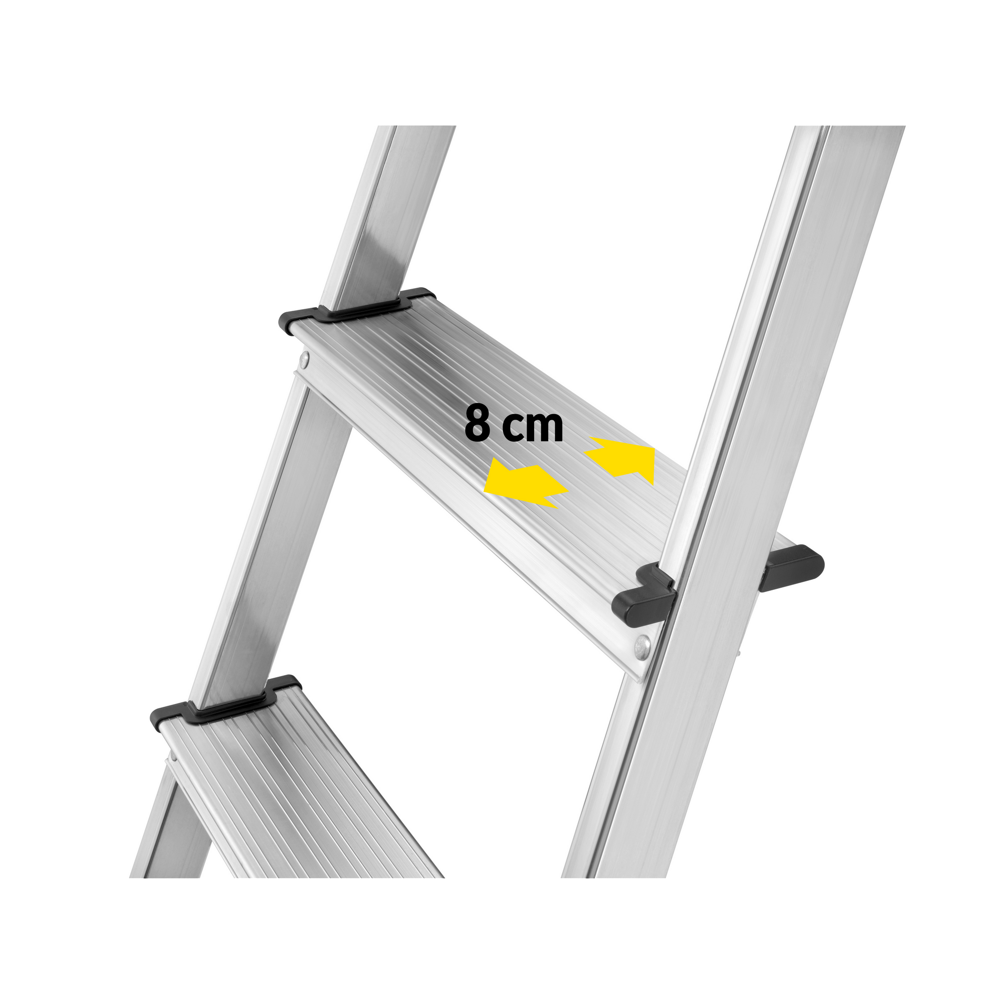 Stehleiter 'L60 StandardLine' 6 Stufen, silbern 206 cm + product picture