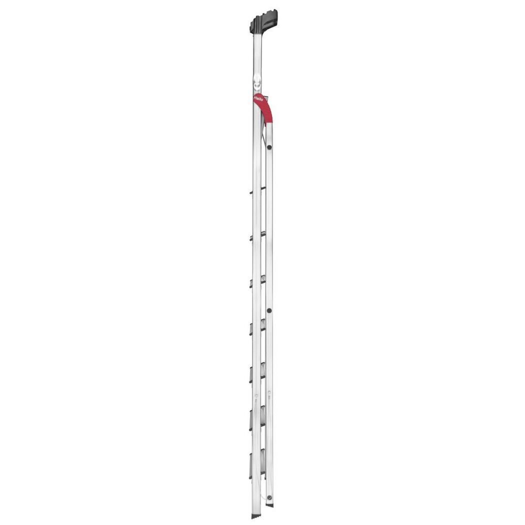 Stehleiter 'L60 StandardLine' 8 Stufen silbern 253 cm