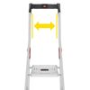 Stehleiter 'L60 StandardLine' 8 Stufen silbern 253 cm