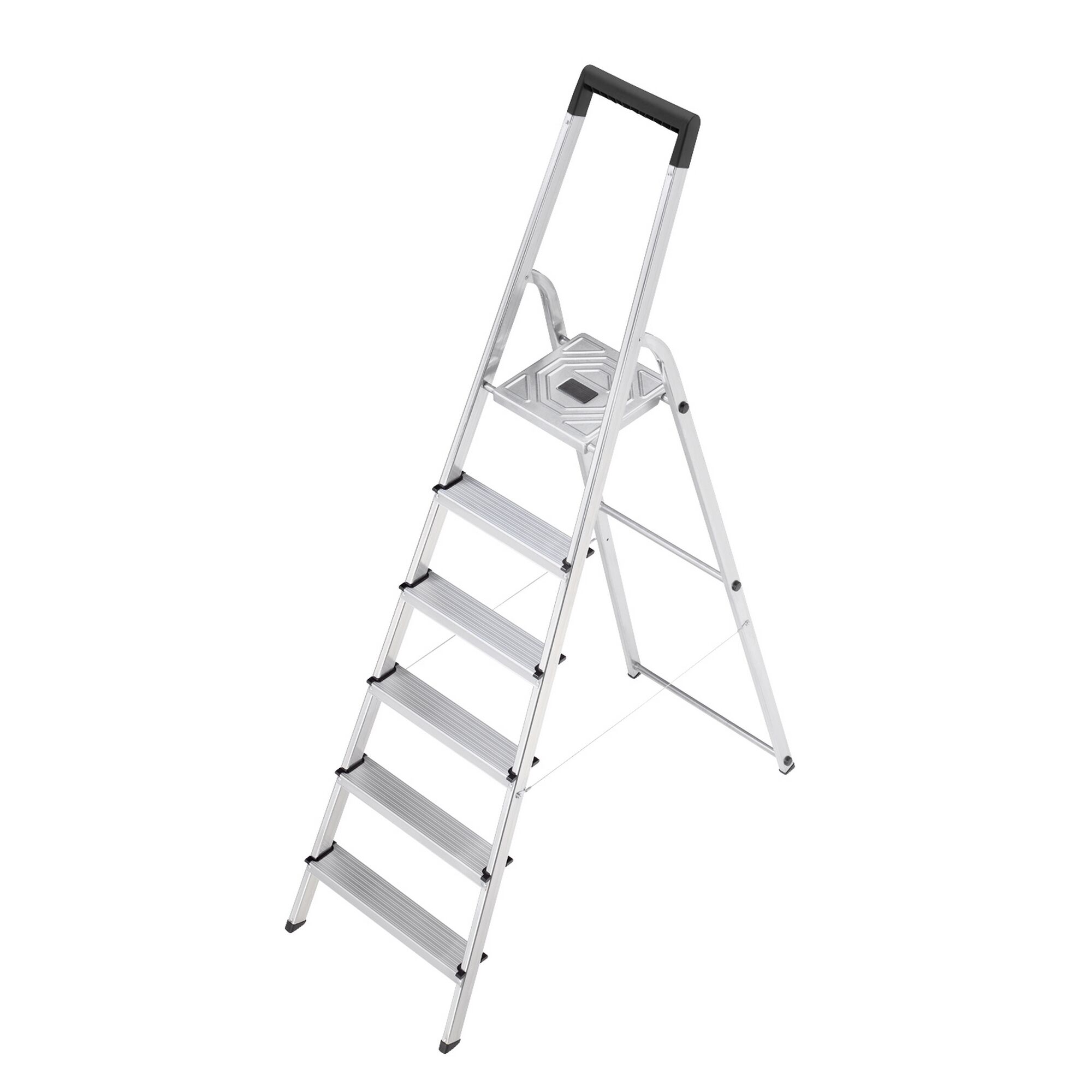 Alu-Stufenleiter mit sechs Stufen