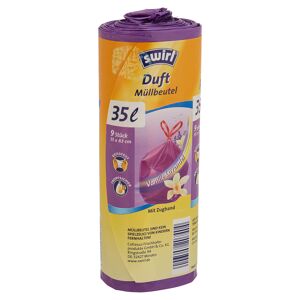Duftmüllbeutel Vanille-Lavendel mit Zugband 35 l 9 Stück