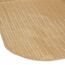 Beige Gartentischdecke aus PVC, Nahaufnahme