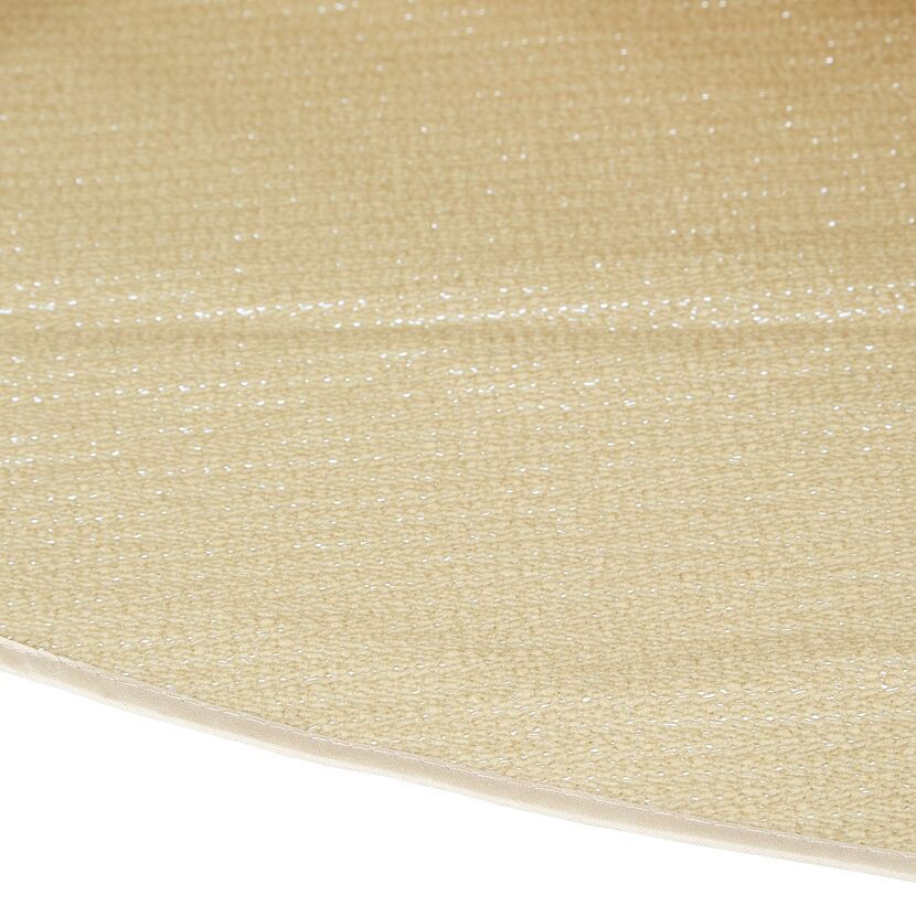 Beige Gartentischdecke aus PVC