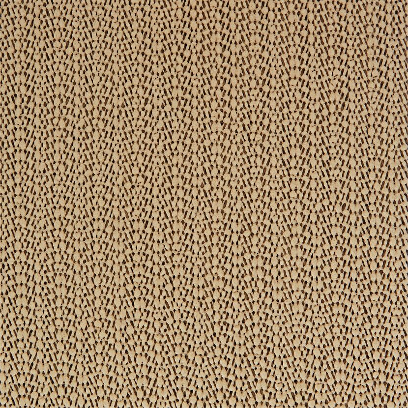 Beige Gartentischdecke aus PVC mit Lochmuster