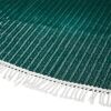 Gartentischdecke "Fransen" PVC dunkelgrün Ø 130 cm