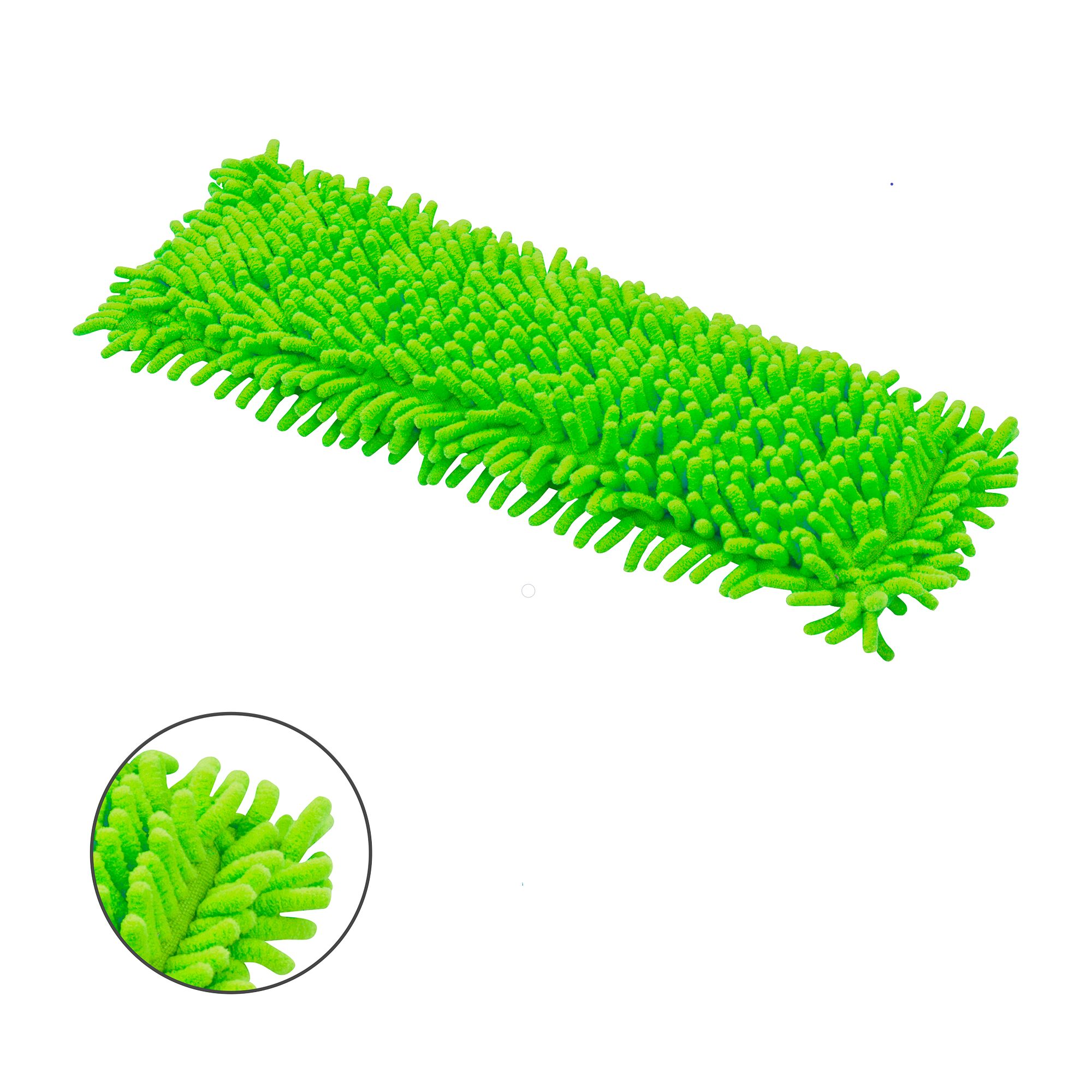 Grüner Chenille-Ersatzbezug für Wischmopp