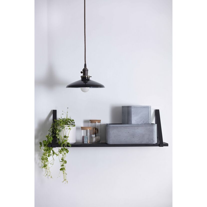 Aufbewahrungsbox 'Beton' L, quadratisch 28 x 28 x 13 cm