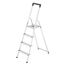 Stehleiter 'L40 Selekta BasicLine' 4 Stufen, silbern 85 cm