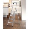 Stehleiter 'L40 Selekta BasicLine' 4 Stufen, silbern 85 cm