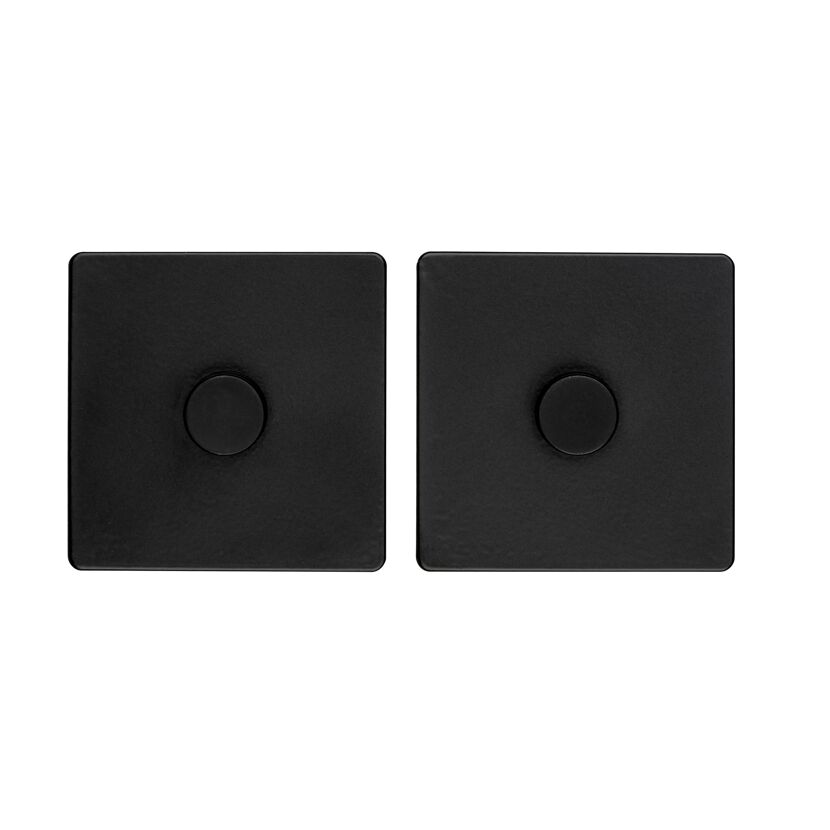Zwei schwarze Turbo-Loc Klebehaken