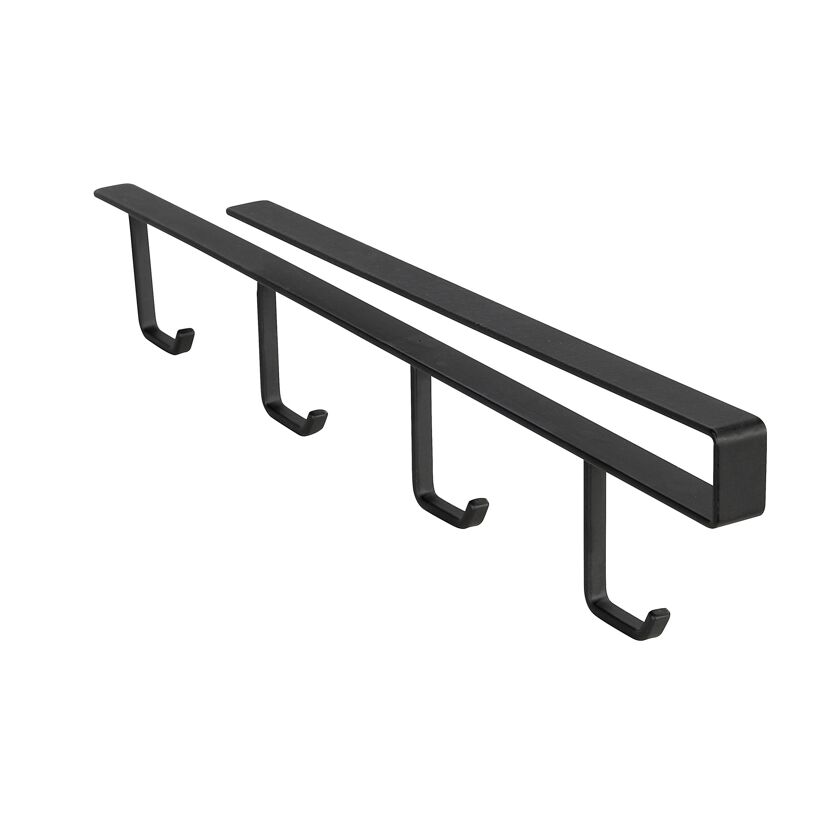 Zwei schwarze Tassenhalter