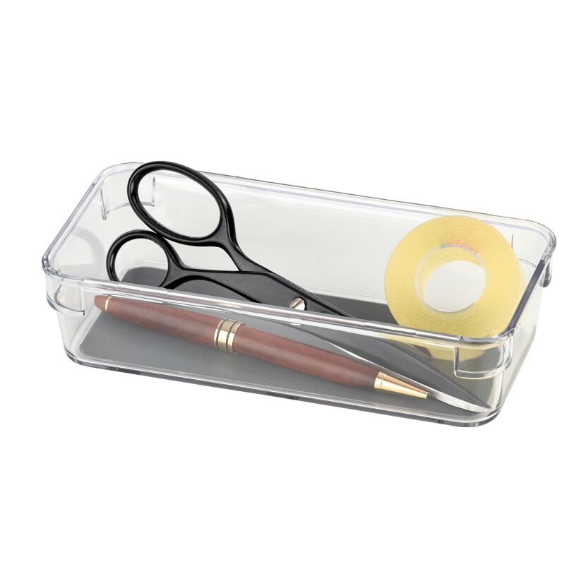 Schubladeneinsatz mit Stift, Schere und Klebeband
