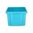 Leere blaue Drehstapelbox 26L