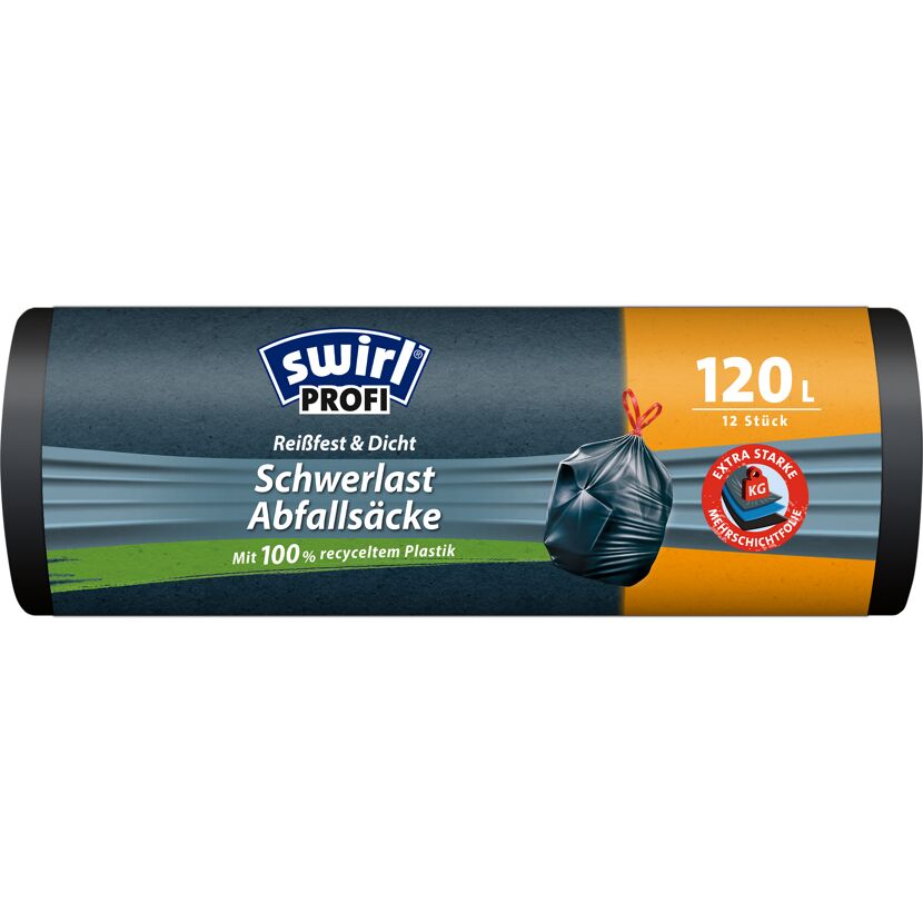 Swirl Profi Schwerlast Abfallsäcke 120l, 12 Stück