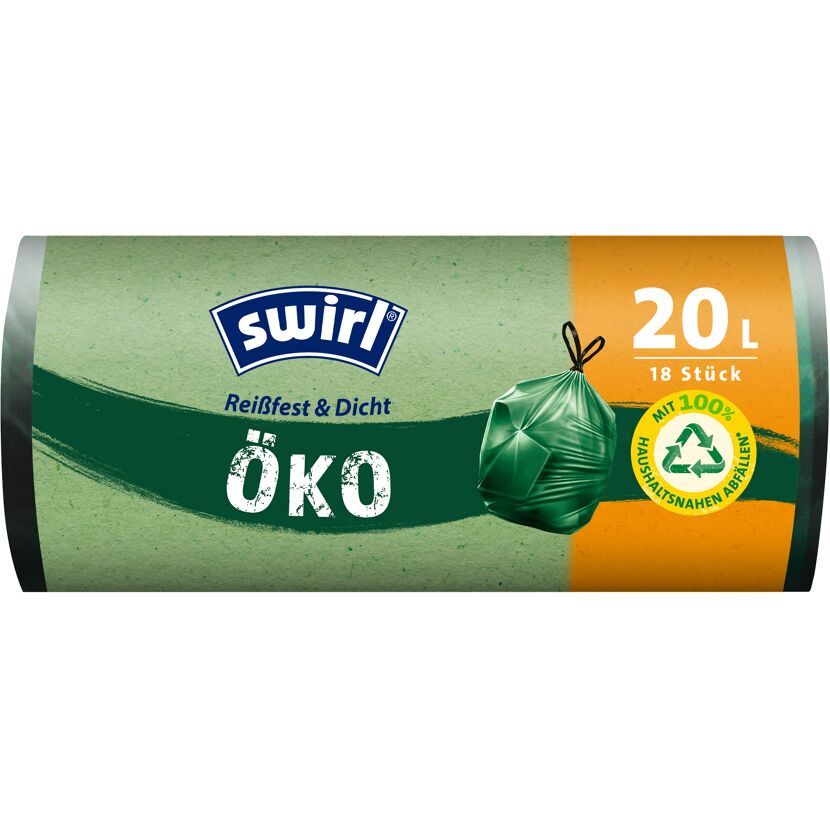Swirl Öko Müllbeutel 20l, 18 Stück