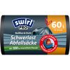 Schwerlast Abfallsäcke 'Reißfest & Dicht' mit Zugband 60 l 12 Stück