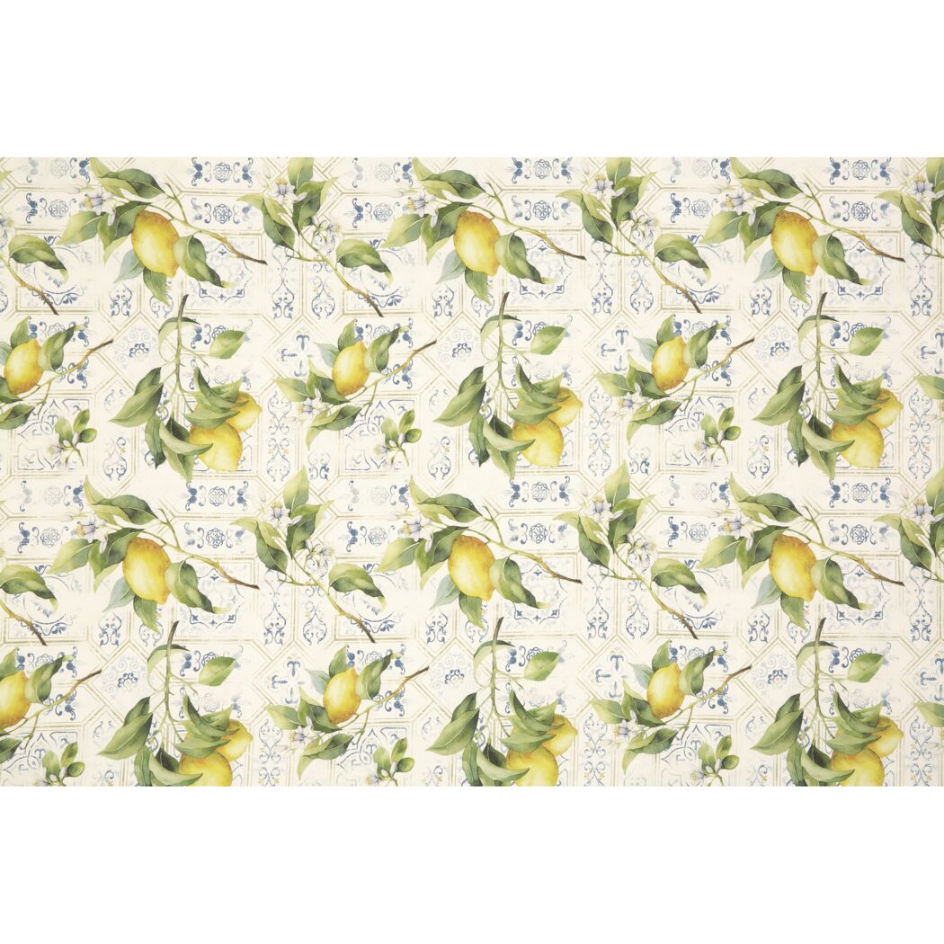 Mitteldecke 'Victoria Zitrone' gelb 90 x 90 cm