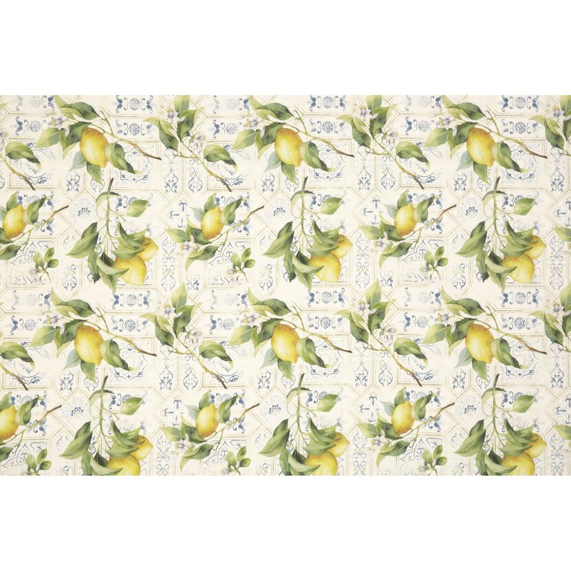 Mitteldecke 'Victoria Zitrone' gelb 90 x 90 cm