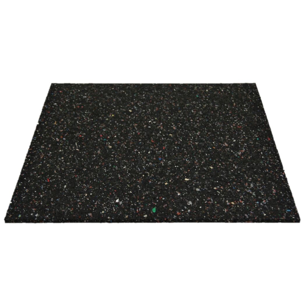 Gummimatte schwarz 60 x 60 x 1 cm